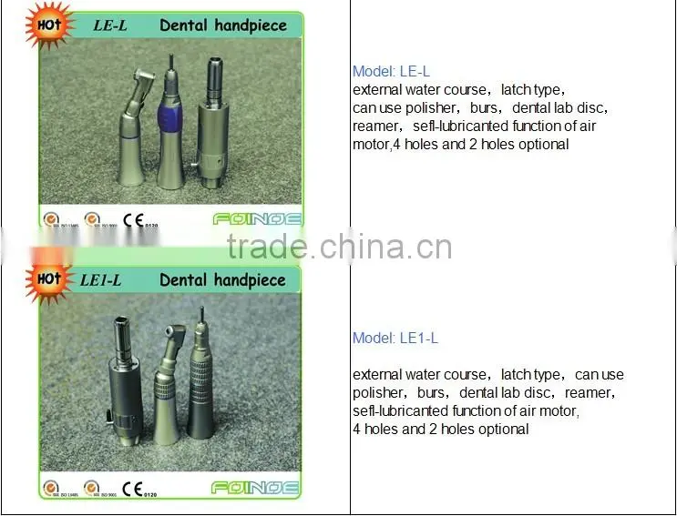 Model: LI-CA CE Approved low speed handpiece dental