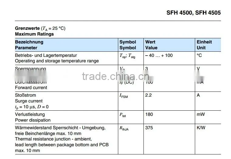 SFH4505 High Power Infrared Emitter