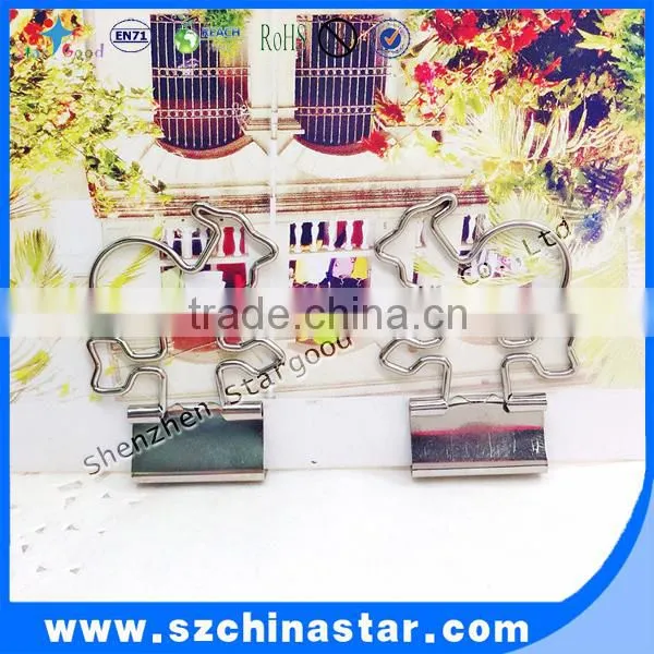 Beautiful flower metal binder clips