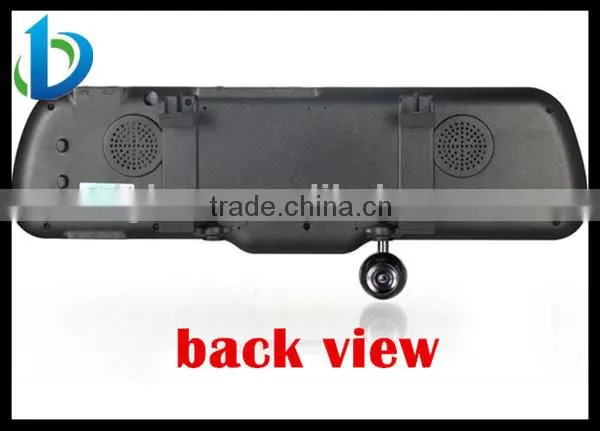 high quality 5 inchs rearview mirror gps wireless camera
