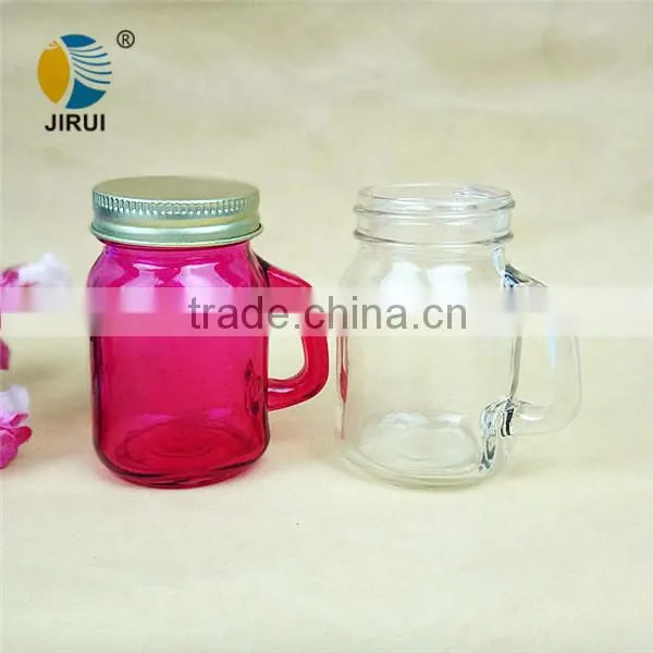 small glass handle jar 4oz made in China