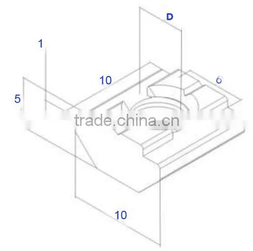 T Sliding Nut M4 for 3030 Series 8 Slot Aluminium Profile systerm