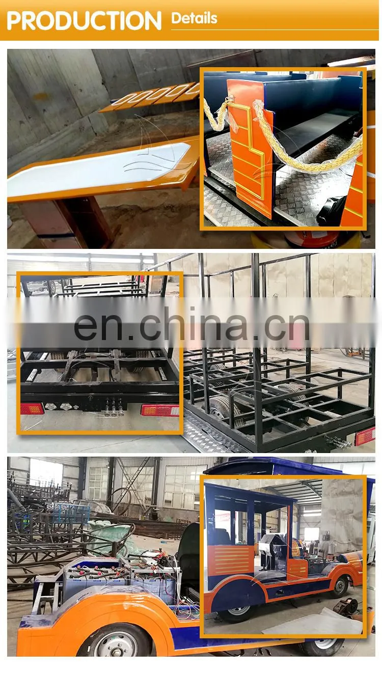 58 seats diesel type trackless train park tourist train without rail