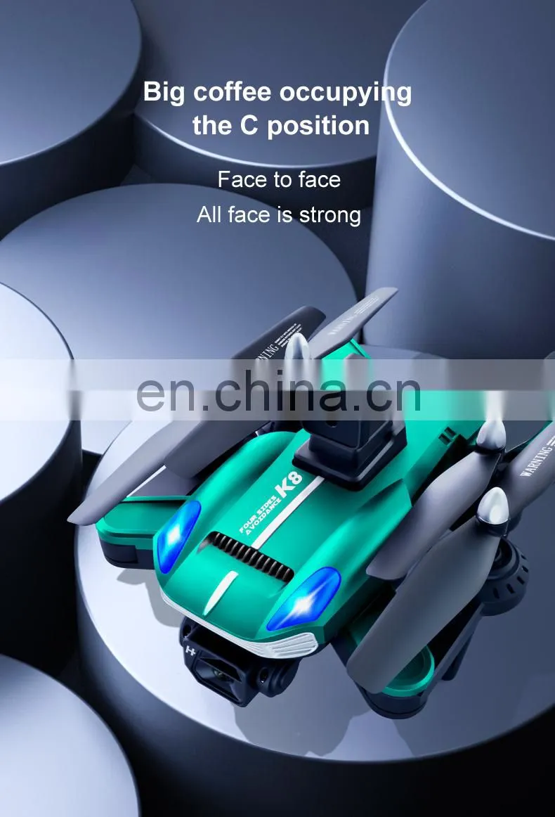 K8 drone 4k Optical flow localization Electric adjustment lens Four-way obstacle avoidance Body LED lights