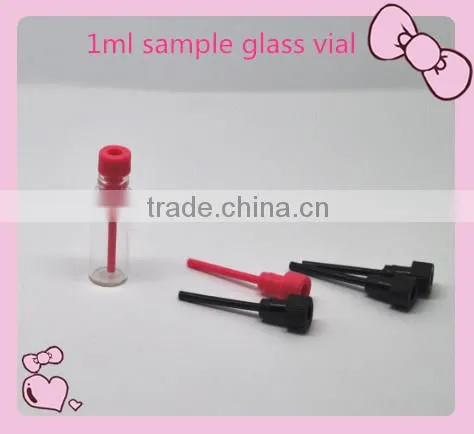 Mini fragrance glass vial 1ml 2ml 3ml, glass test vial for perfume