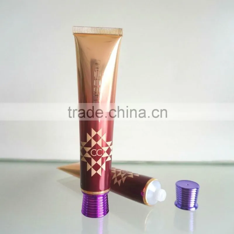 30mll CC cream tube plastic tube for cosmetic packaging with screw cap