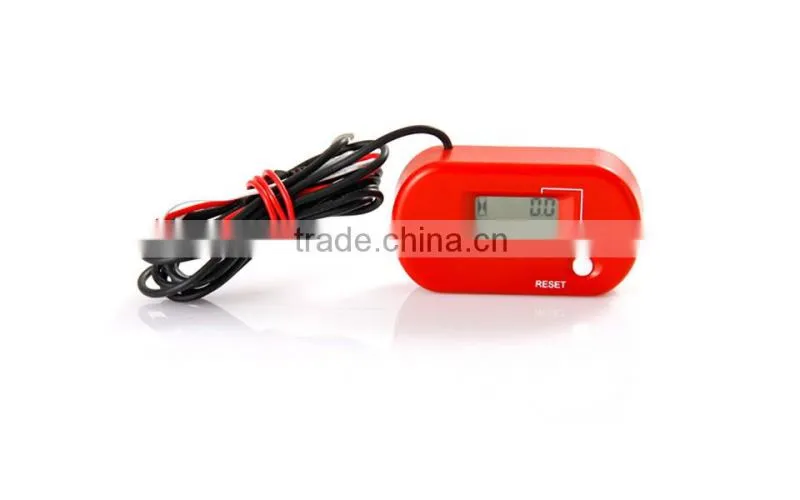 Resettable LCD gasoline inductive hour meter for Trencher motocross ATV lawn Mower transfer pump