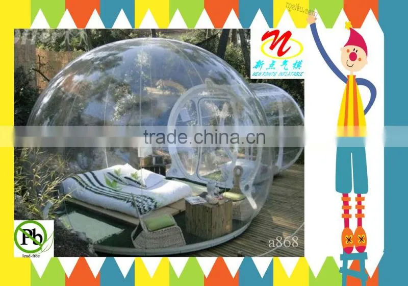 Portable planetarium inflatable dome tent in green