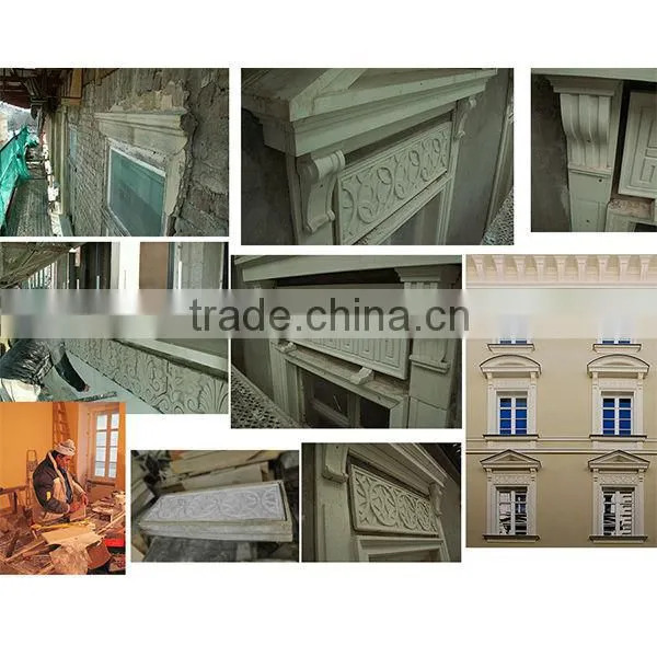 Windows with architraves