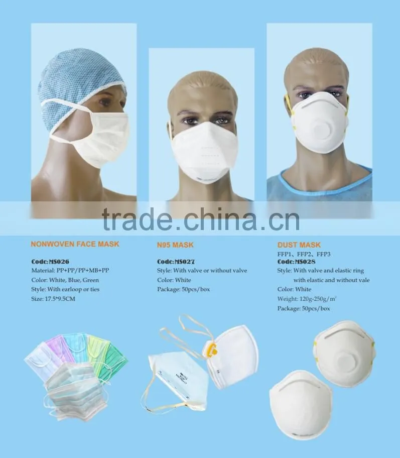 Good quality medical level 3ply surgical face mask doctor face mask PP non woven disposable