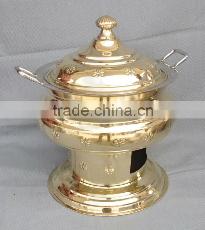 Brass Cheffing Dish, Wedding & Party utensils, food serving dish, hot keeping dish, Catering item, Hotel & Restaurant utensils