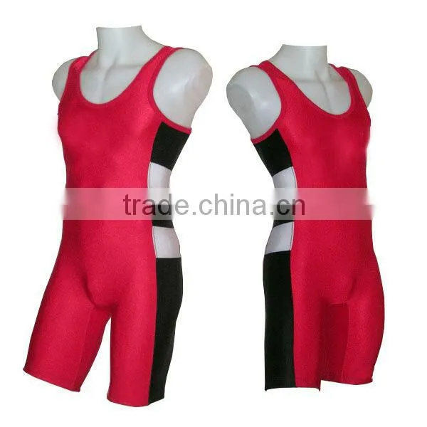 low price sleeveless youth cheap sublimated wrestling singlets for sale