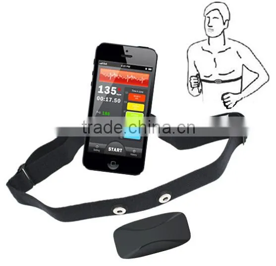 Sports Heart Rate Monitor, Stylish Outdoor Smartphone Bluetooth 4.0 Heart Rate Monitor, Chest Strap Heart Rate Sensor