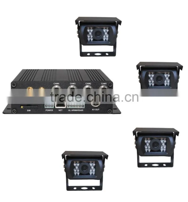 Multi-camera System Anti-viabration Car Reversing Aid 4 Channel GPS WiFi 3G Optional Security Camera Systems for School Bus