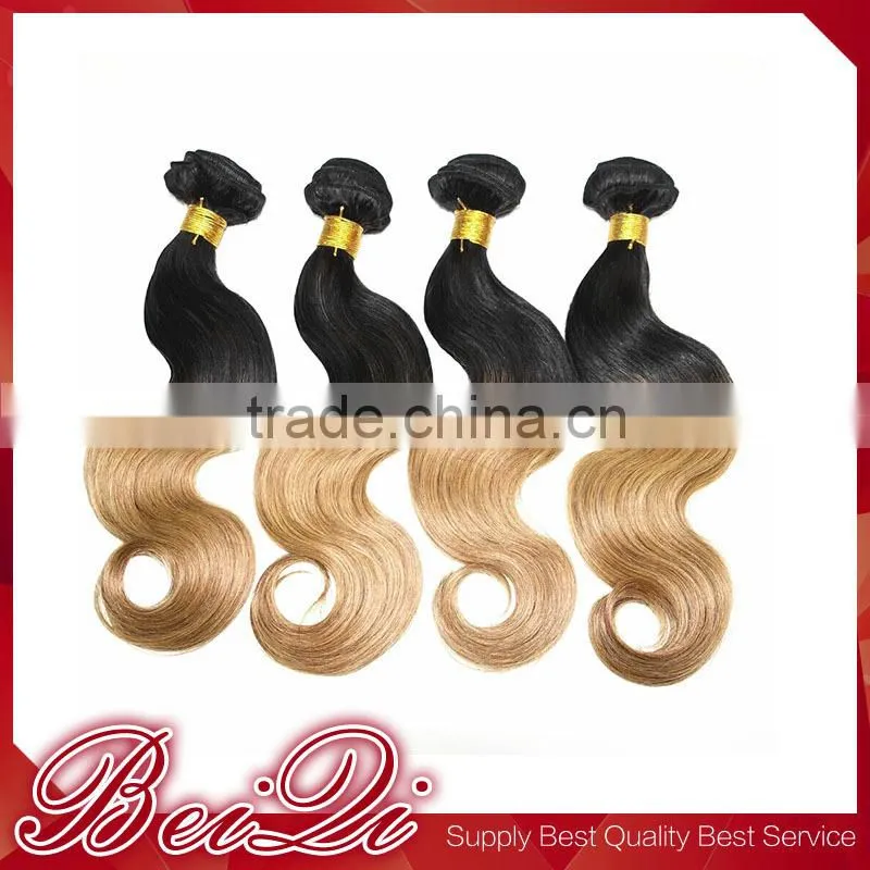 Flexible price natural blonde curly human hair extensions