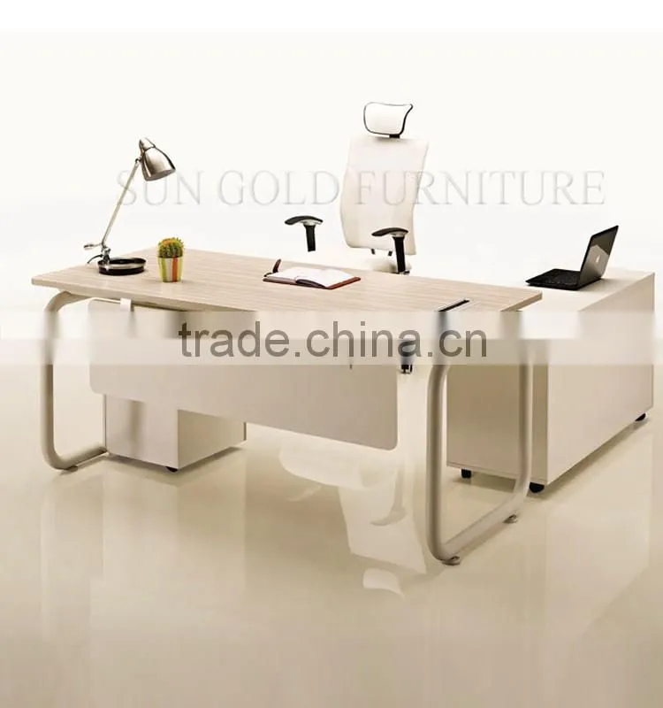 Metal frame office computer table desk furniture designs (SZ-ODB356)
