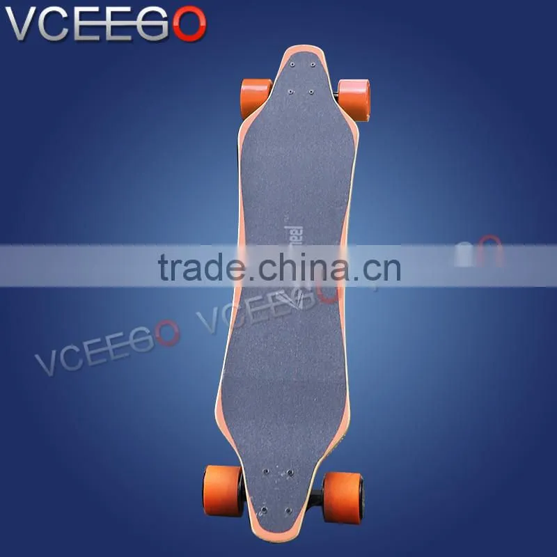 2016 powerfull 2200w hub motor skateboard complete with waterproof in stock