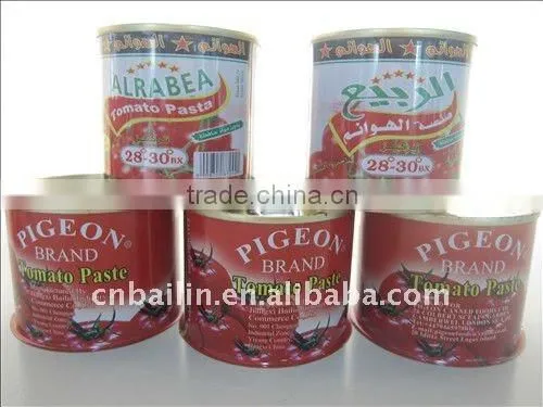 198g gino tomato ketchup, tomato sauce in cans brix28-30 easy open lid
