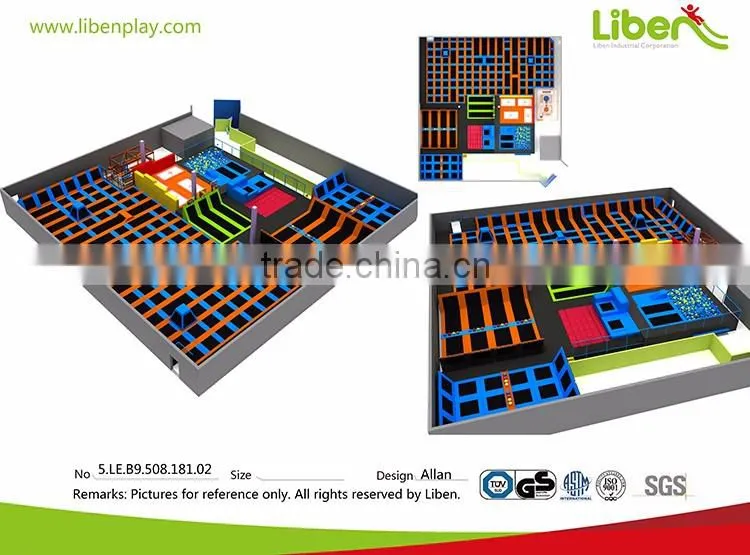 Professional Indoor Safetynet Single Bungee Trampoline Bed Jumping Basketball Hoop Rent a Trampoline