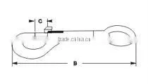 HARDWARE RIGGING FIX BOLT SNAP ROUND EYE ZINC DIE CAST