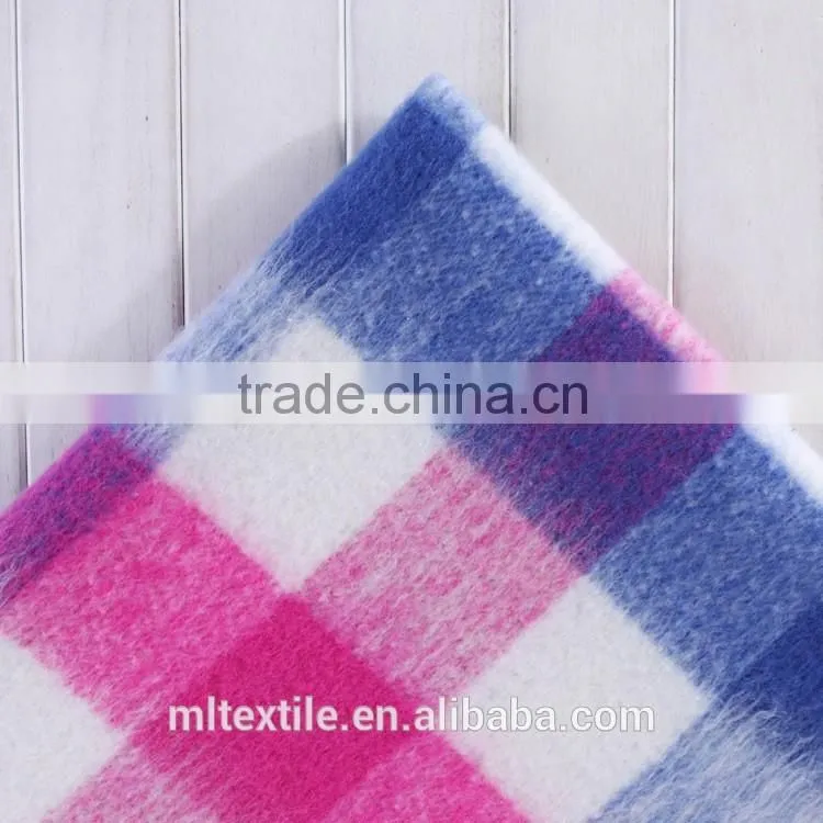 coats fabric plaid wool fiber fabric textile/woolen cloth
