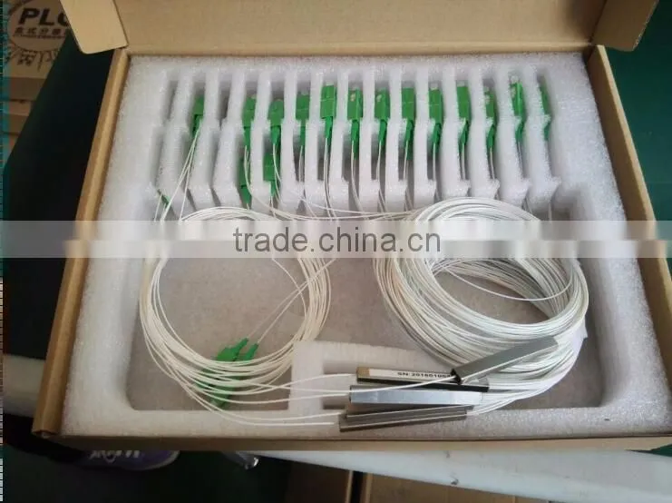 FTTX Blockless 1X8 SC/APC SC/UPC mini tube PLC splitter