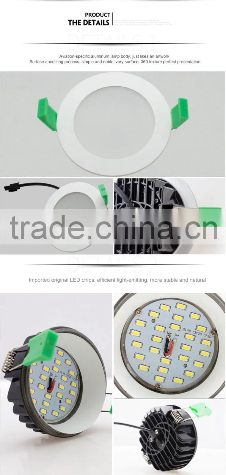 Auatralia Household SAA LED Light Round/LED Dimmable Downlight Remote