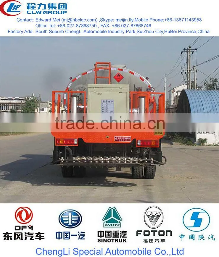 10000 liter bitumen paver, 10 m3 bitumen tanker truck, asphalt sprayinger tank truck