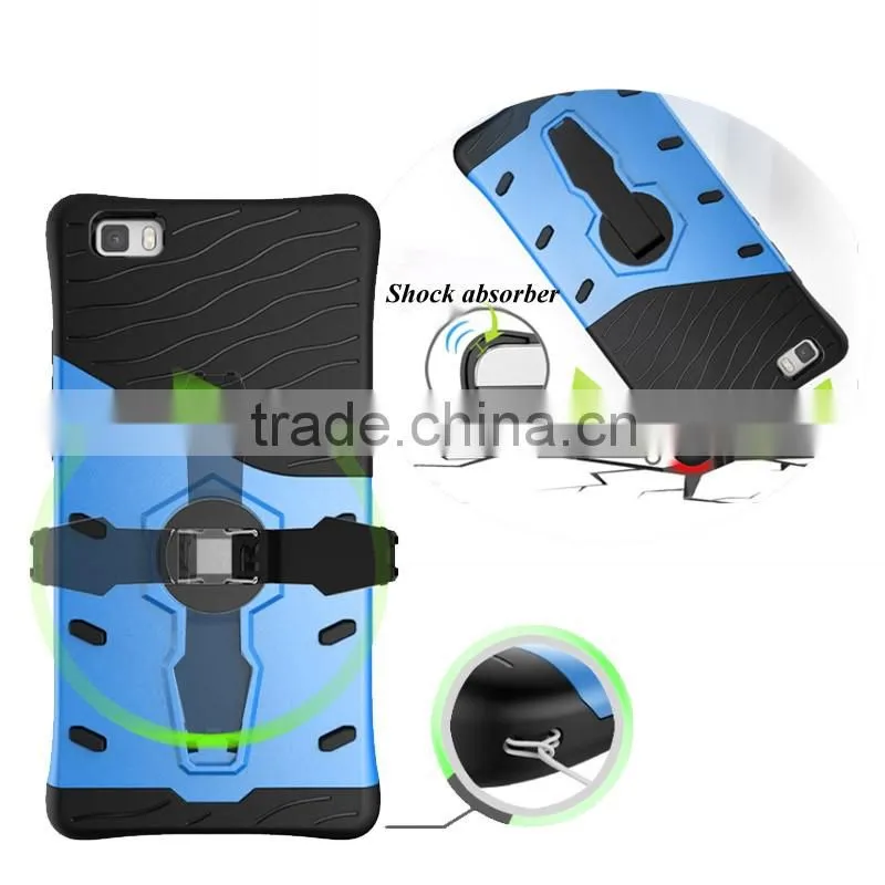 Hot Armor case for One Plus 3 Hybrid TPU PC Impact-resist back cover case with kickstand