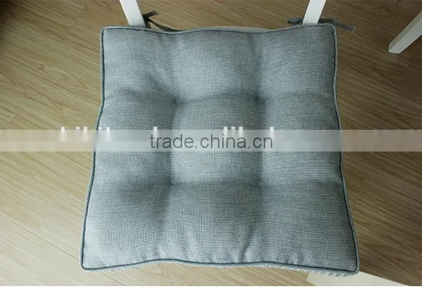 Square Fake Cotton Chair Pad Linen Blended Fabric Slow Rebound Chair Pad