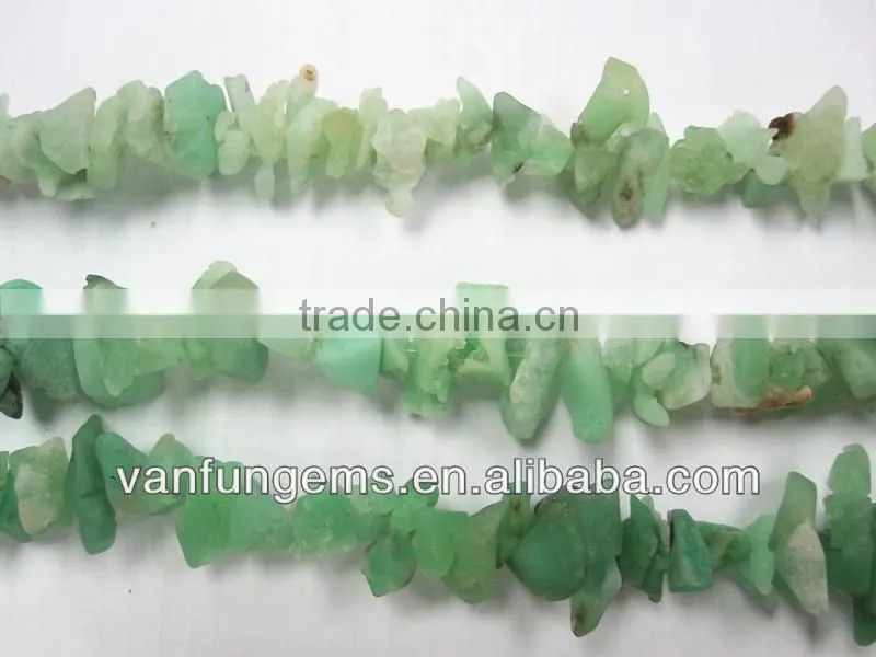 Natural Gemstone Beads Chrysoprase Rough Nuggets