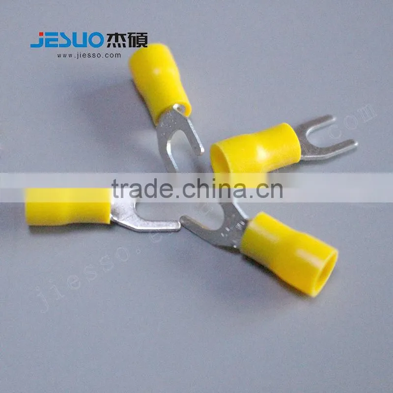 Brass or Copper furcate pre-insulating terminal