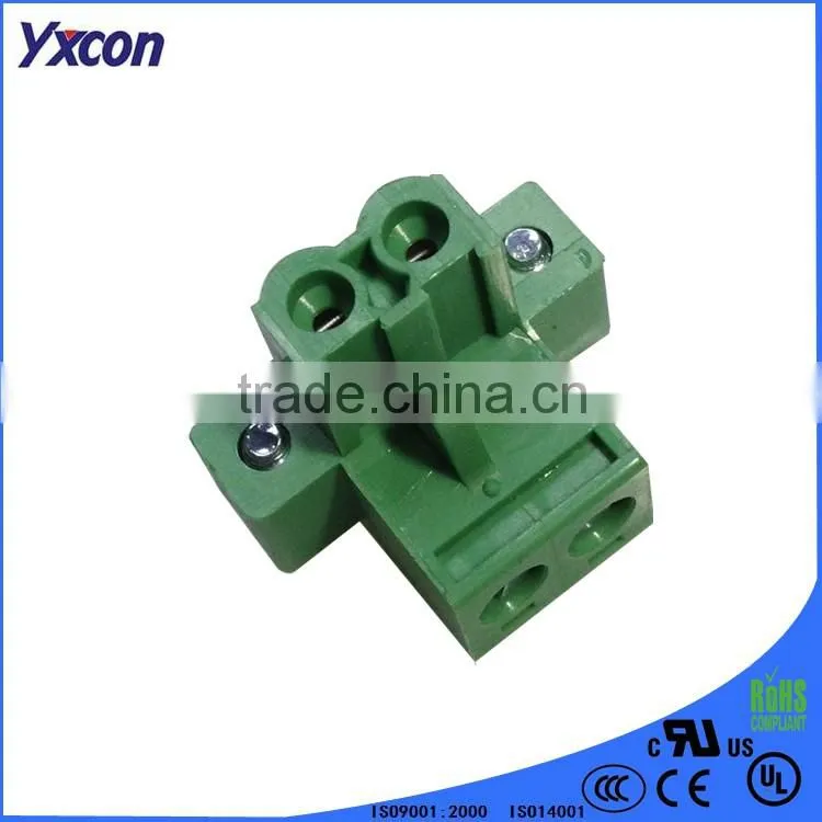 two poles green color wire to board connector Terminal Block
