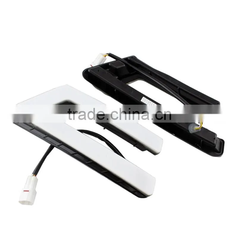 New LED Daytime Running Light for Fords Focuss 2011-2014 Fog Light with Amber Turn Signal DRL