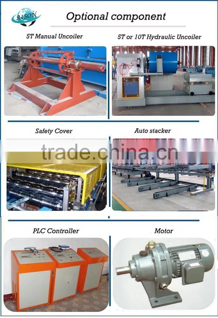 Durable in use most popular corrugated color roof tile machine