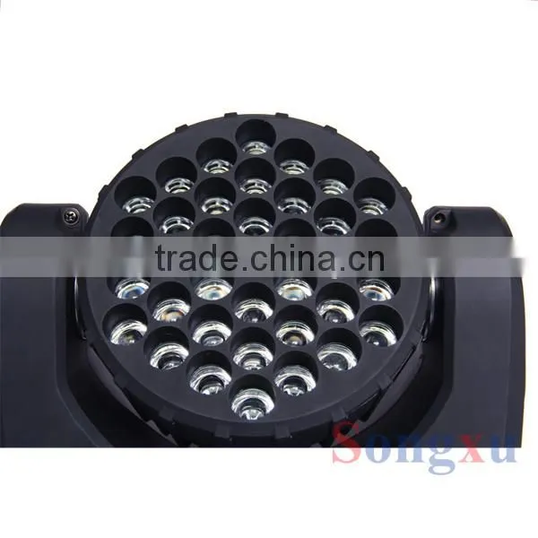 36*3w factory price rgbw moving head led beam for stage used