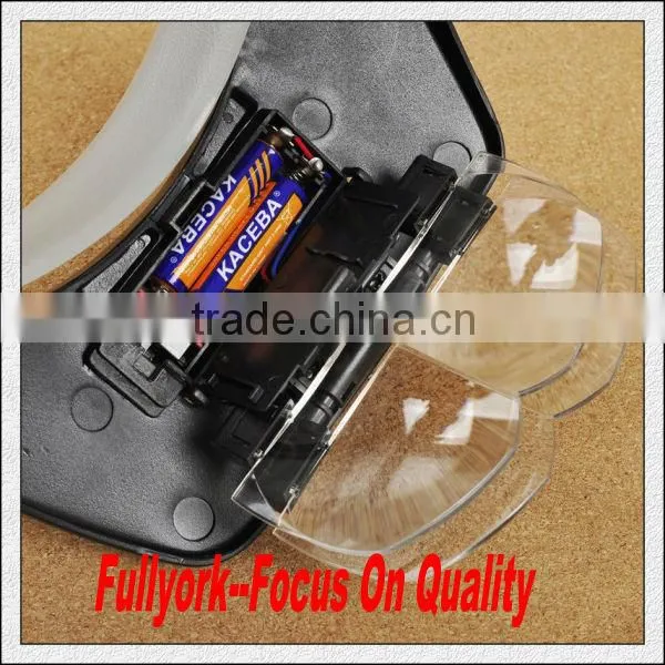 Light Head Magnifying Glass Hands Free Head Magnifier Lens With Adjustable Light
