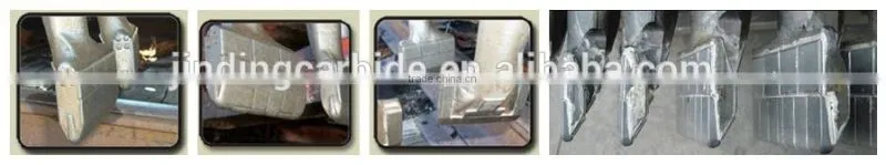 carbide Wear Parts for Railroad Maintenance in high quality