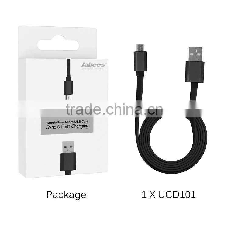Jabees branded Colorful Durable Fast Charging double sided usb cable
