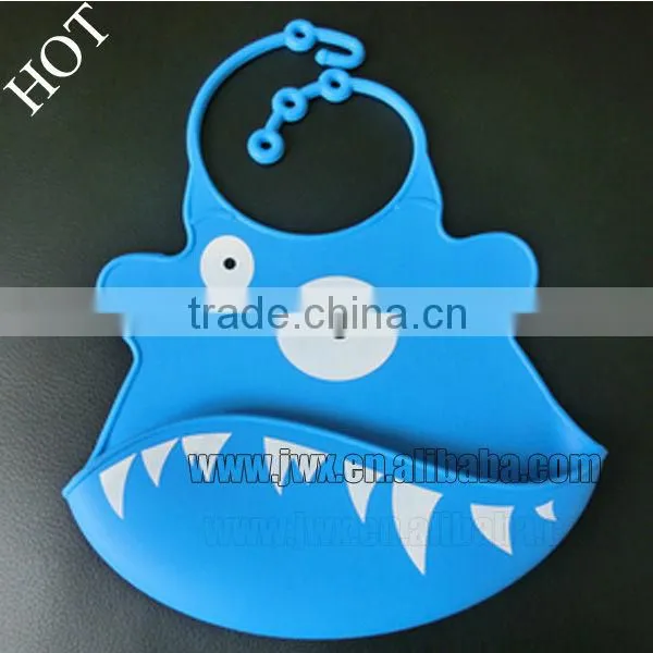 2015 newly FDA food grade light and colorful silicone baby bibs baby teether party dresses bandana drool bibs
