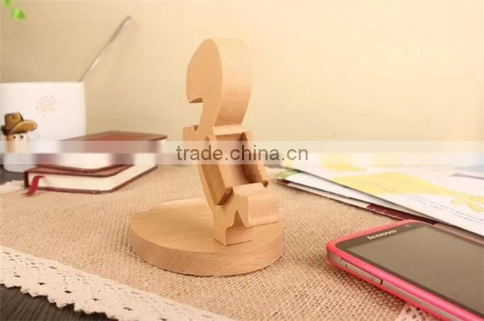 Mobile Phone Wood Stand Holder For iPhone Cute Horse Unique