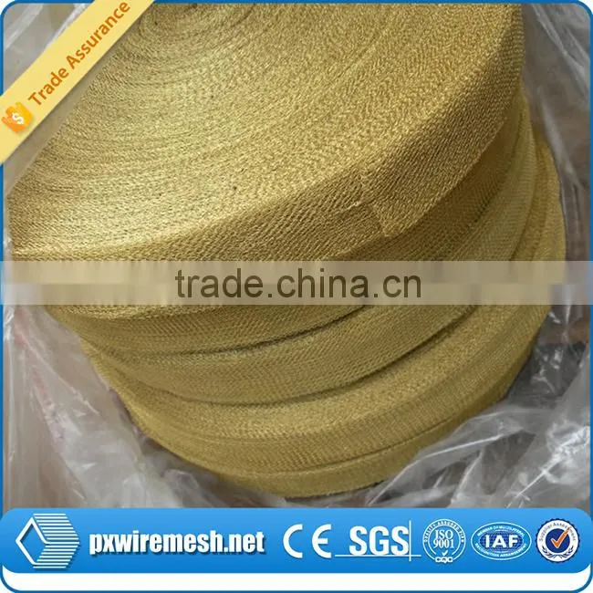Hot galvanized knitted stainless steel wire mesh made in China