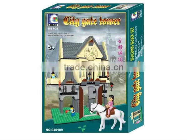 Castle Block Toy Set brick house toy