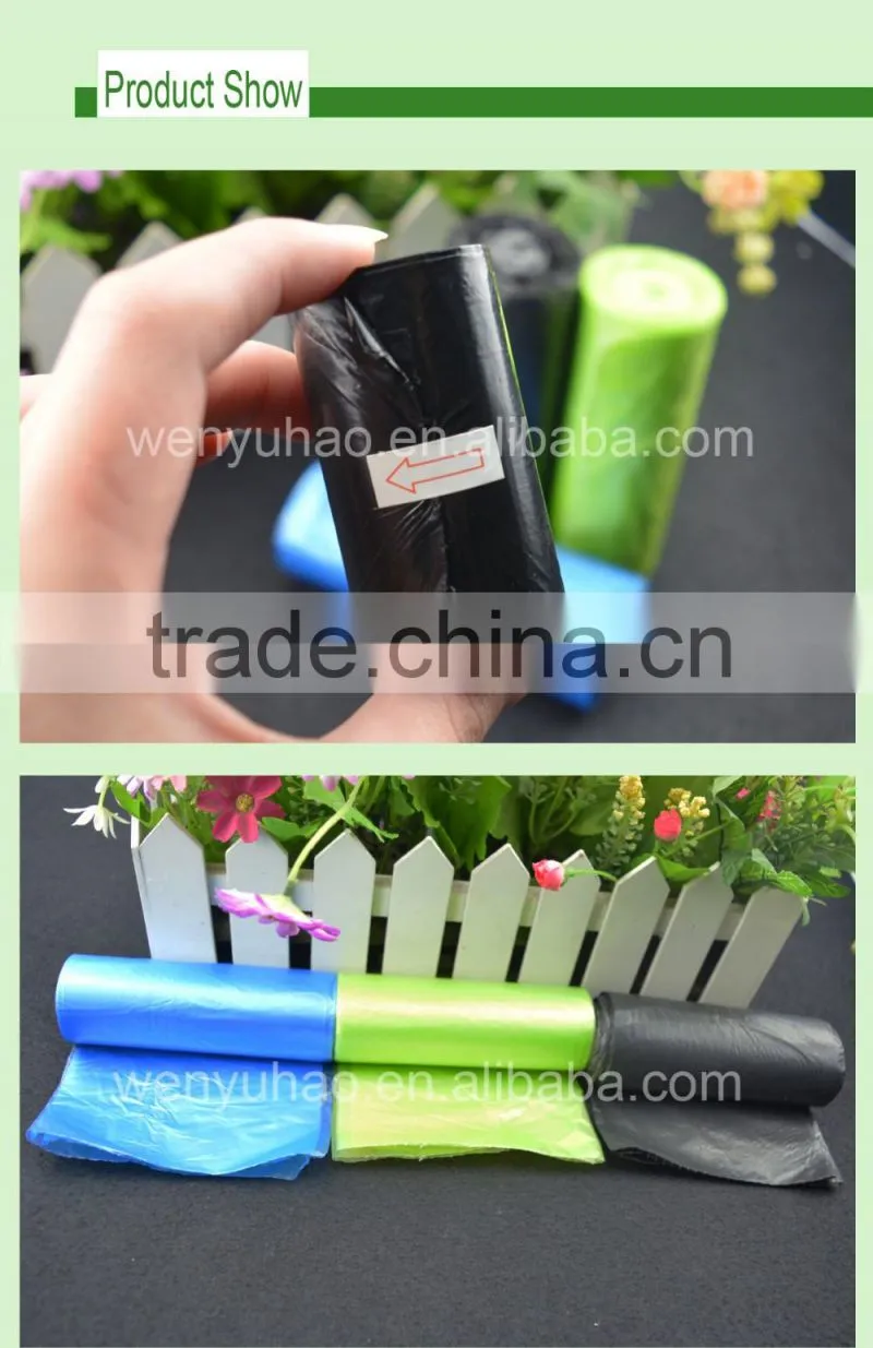 virgin material plastic rubbish bag / custom printed side gusset plastic packing garbage bag
