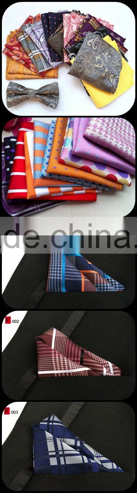 Nice pattern multi style silk Handkerchief custom logo