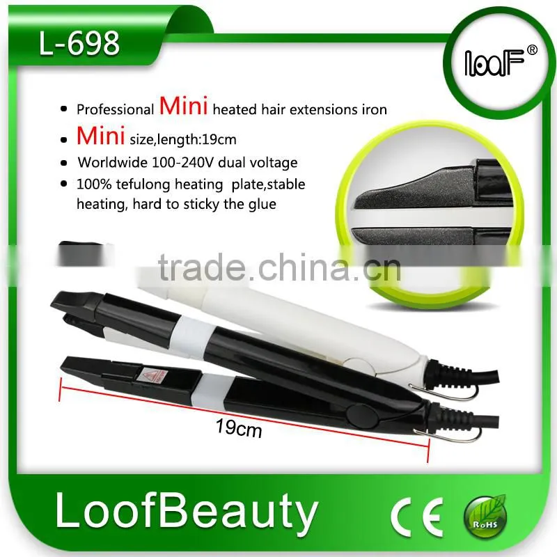 professional loof hot selling hair extensions iron with temperture contral dail