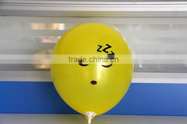 New design popular China supplier latex balloon wholesale lovely cute emoji balloon