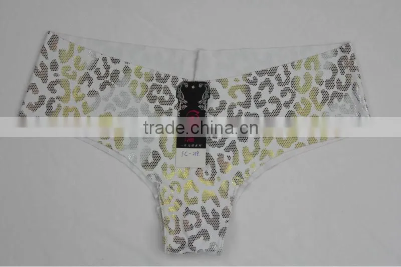 Newest One Piece Traceless Metallic Print Sexy Lady Hipster