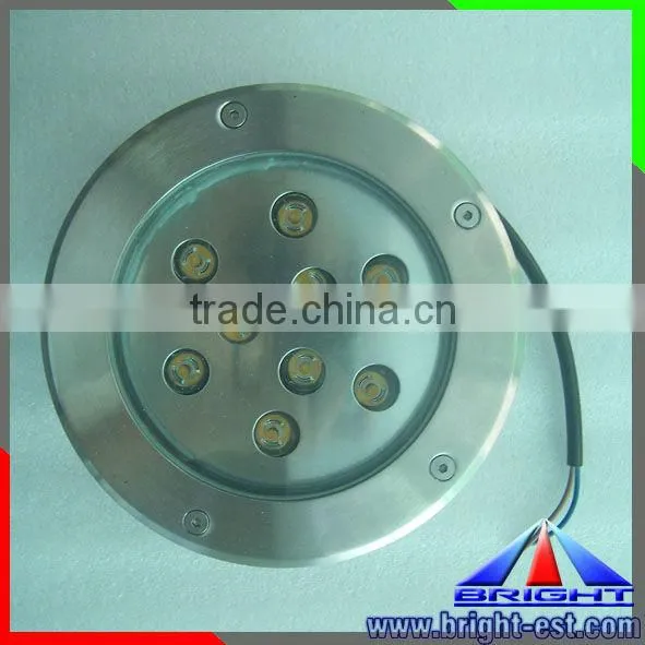 27W LED Underwater Flood Lamp RGB, 3 in 1, DC24V, Edison LED, 152*89mm, IP68, With stents