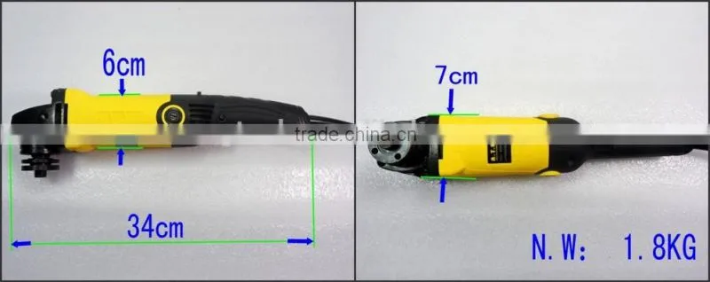 China electric power tools 800W 115mm electric angle grinder